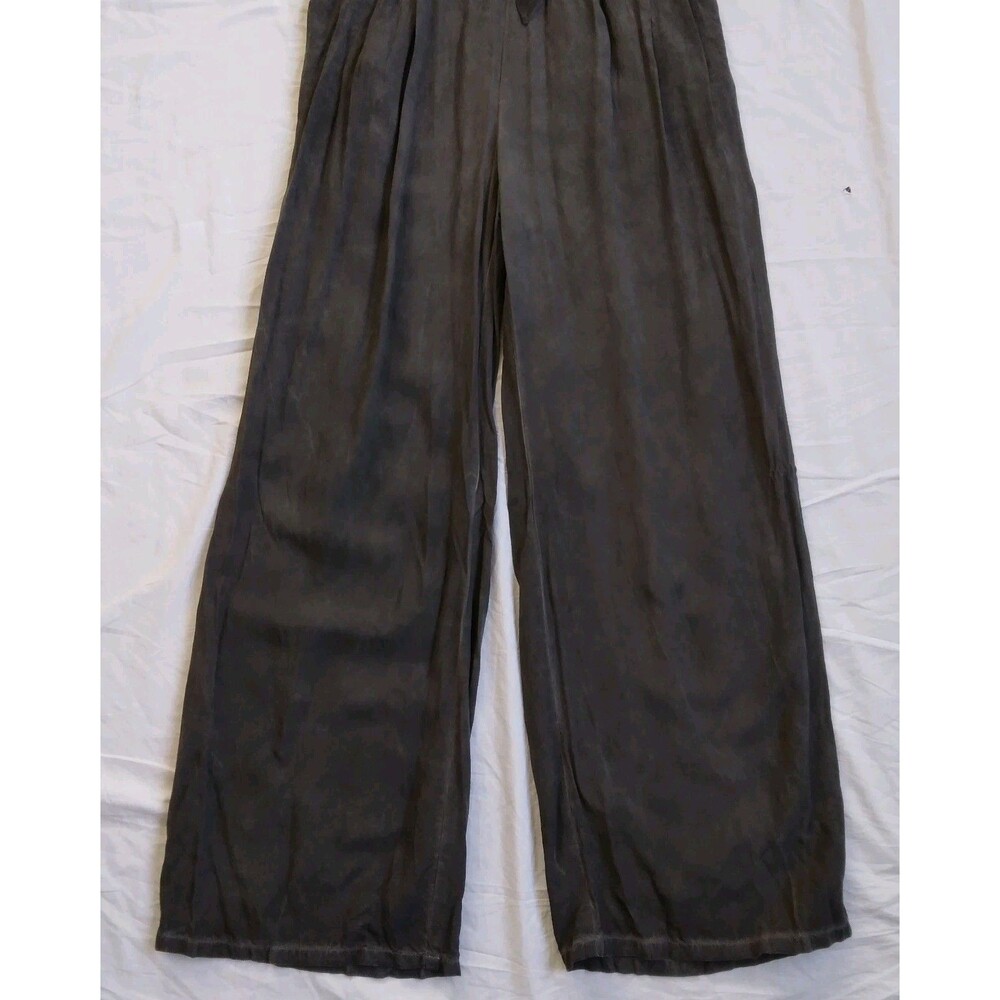Soft Surroundings Camilla Jumpsuit Gray Wide Leg Boho Lagenlook Coastal Size S - Picture 4 of 16